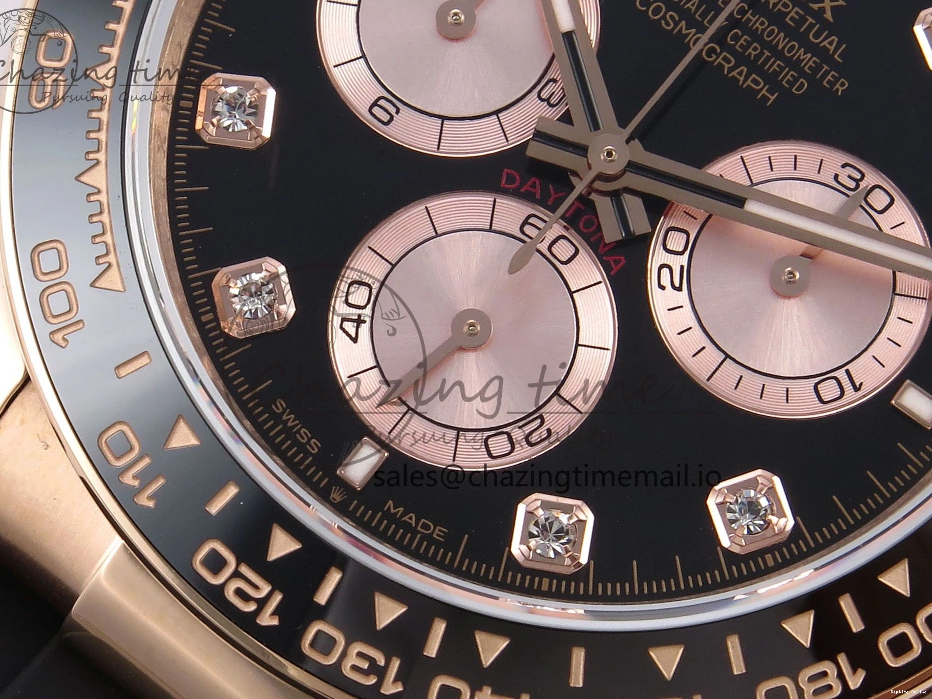 0106 Durable Daytona 126515 QF 1:1 Best Edition Black RG Diamonds Dial on Oysterflex Strap SH4131 V6（Gain Weight） 1207